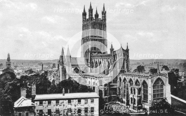 Gloucester Cathedral, Gloucester, Gloucestershire, early 20th century. Artist: Unknown
