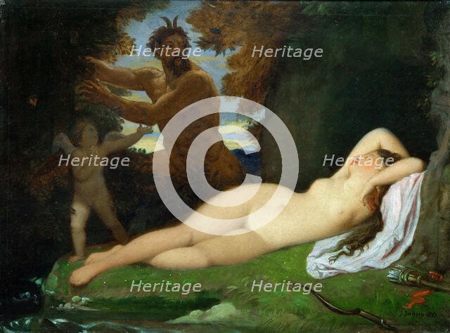 Jupiter and Antiope, 1851. Creator: Ingres, Jean Auguste Dominique (1780-1867).