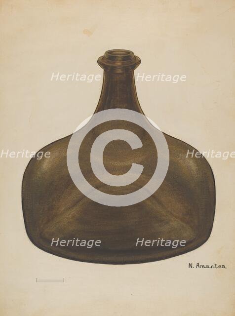 Liquor Bottle, c. 1936. Creator: Nicholas Amantea.