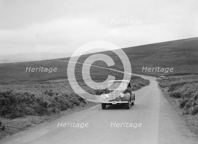 ADC Gordon's Ford V8, winner of a silver award at the MCC Torquay Rally, July 1937. Artist: Bill Brunell.
