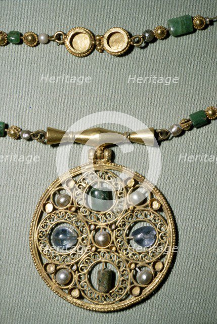 Byzantine Gold treasure from Assiut or Antinoe, Egypt, 600. Artist: Unknown.