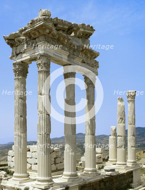 Roman temple of Trajan, Upper Acropolis, Pergamon, Turkey, 1st-2nd century (2005). Creator: Unknown.