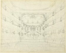 Study for An Oratorio-Covent Garden Theater, from Microcosm of London, c. 1808. Creator: Augustus Charles Pugin.