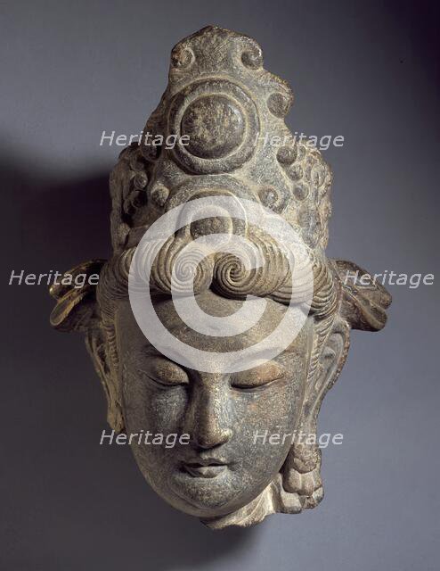 Head of a Female Daoist Deity, between c.1700 and c.1800. Creator: Unknown.