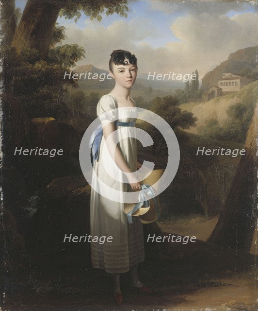 Portrait of Mademoiselle Athénaïs d'Albenas. Artist: Boilly, Louis-Léopold (1761-1845)