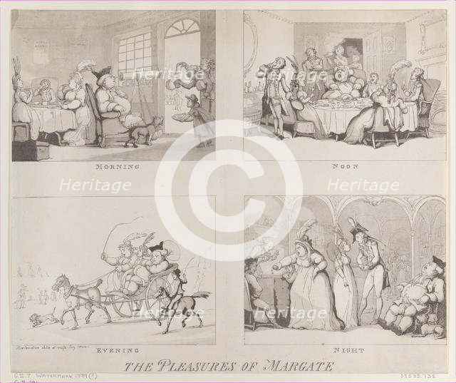The Pleasures of Margate, July 25, 1800., July 25, 1800. Creator: Thomas Rowlandson.