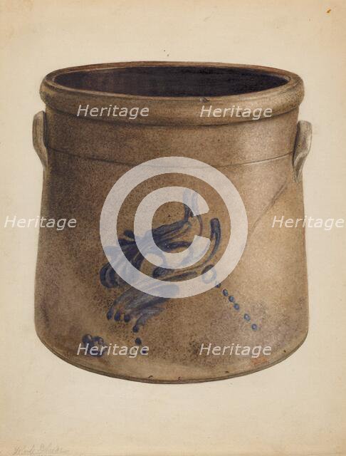 Crock, c. 1939. Creator: Yolande Delasser.