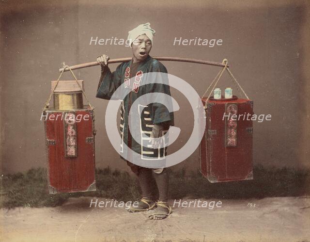 Street Amazake Seller, 1870s-1890s. Creator: Kusakabe Kimbei.