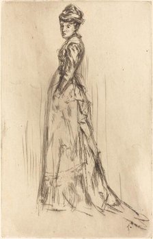 The Silk Dress, c. 1873. Creator: James Abbott McNeill Whistler.