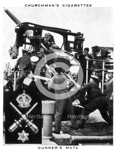 Gunner's Mate, 1937.Artist: WA & AC Churchman