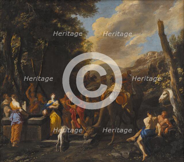 Rebecca and Eliezer at the Well;Abraham's Servant (Eliezer) Meets Rebecca at the Well, 1627-1679. Creator: Domenico Gargiulo.