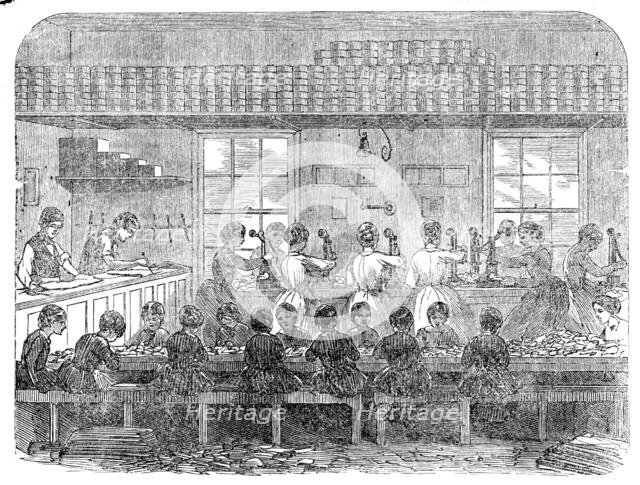 Fisher's Patent Label Manufactury, 1857. Creator: Unknown.
