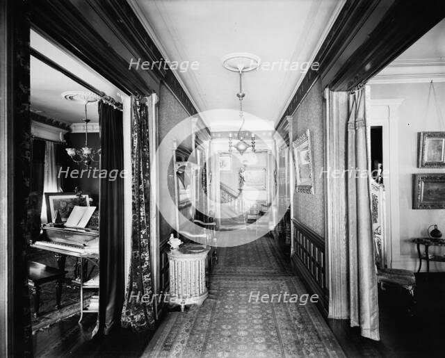 Residence of Mrs. H.C. Parke, lower hall, Detroit, Mich., between 1900 and 1910. Creator: Unknown.