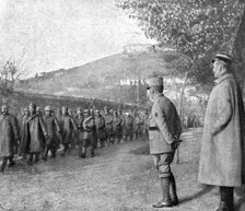 French success on the Italian front; Parade of Austrian prisoners, 1917. Creator: Unknown.