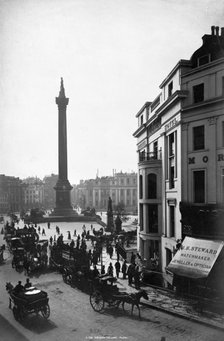 Nelson's Column, Trafalgar Square, City of Westminster, London. Artist: SE Poulton