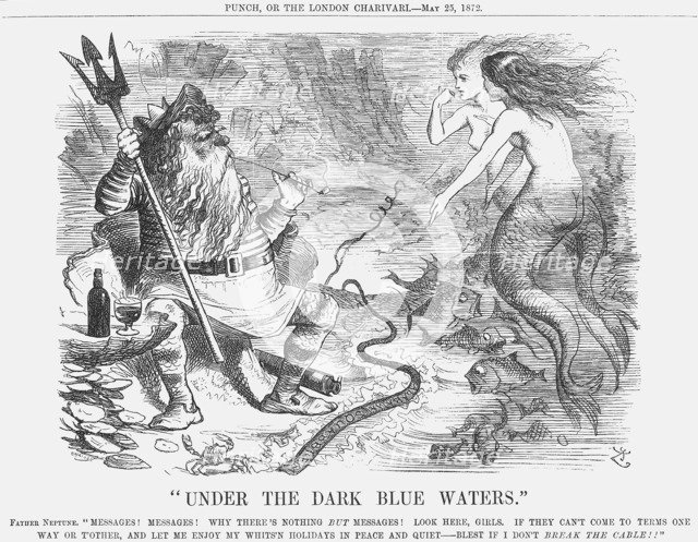 Under the Dark Blue Waters, 1872. Artist: Joseph Swain