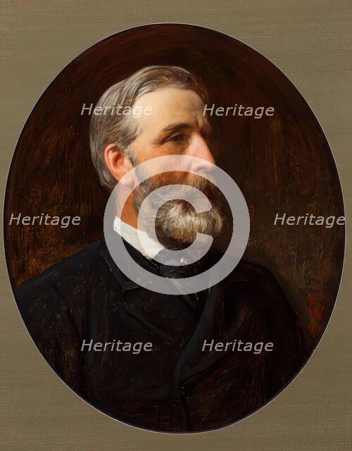 Henry Tanworth Wells, Self Portrait, 1882. Creator: Henry Tanworth Wells.