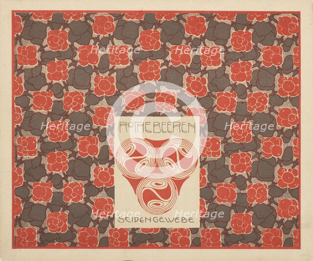 Red Berries Silk Fabric, 1901. Creator: Moser, Koloman (1868-1918).