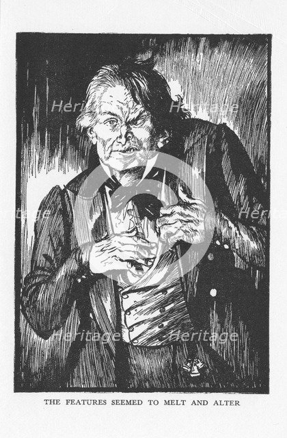 Scene from The Strange Case of Dr Jekyll and Mr Hyde by Robert Louis Stevenson, 1927. Artist: Edmund Joseph Sullivan