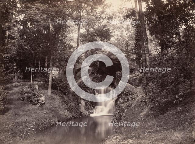 Grotto in the Bois de Boulogne, 1858-1860. Creator: Charles Marville.