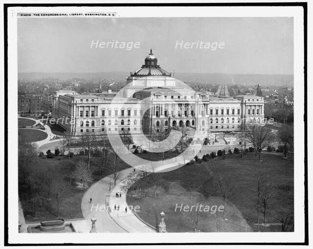 The Congressional Library i.e. Library of Congress, Washington, D.C., c1902. Creator: William H. Jackson.