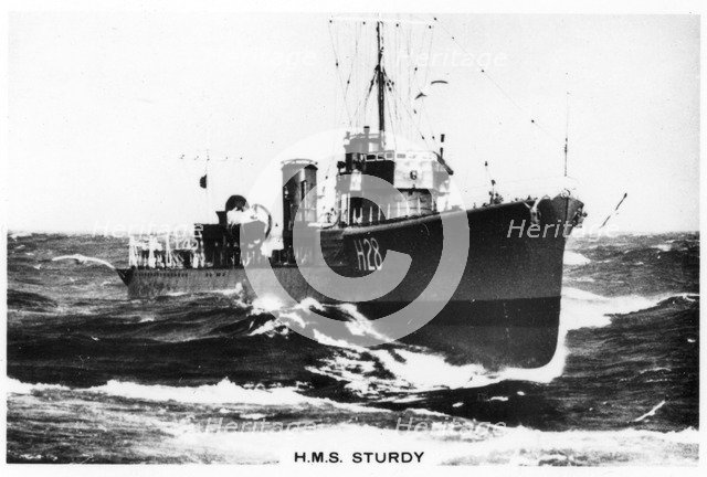 HMS 'Sturdy', 'S' class destroyer, 1937. Artist: Unknown