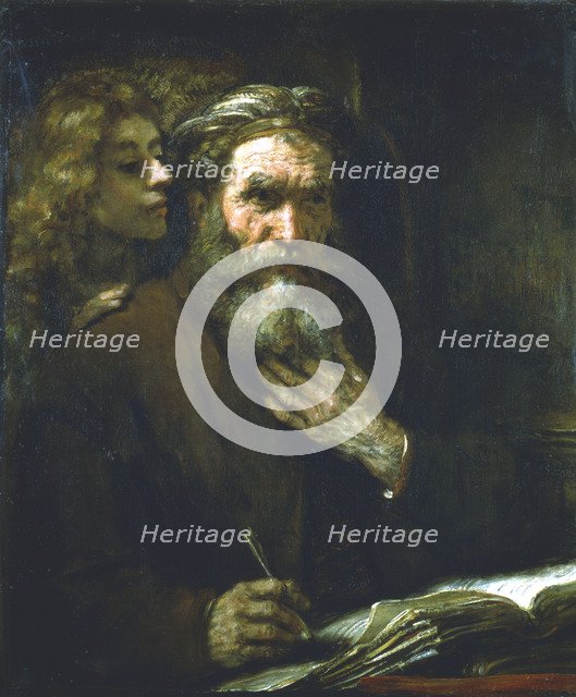 'St Matthew the Evangelist', 1661. Artist: Rembrandt Harmensz van Rijn    