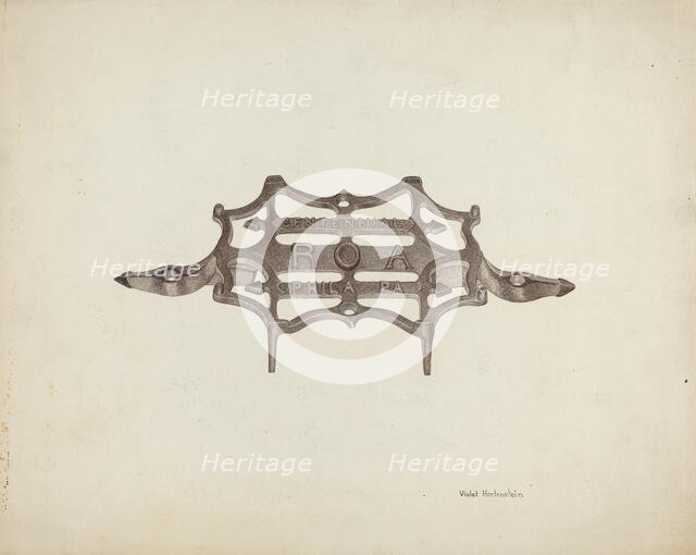 Trivet, c. 1941. Creator: Violet Hartenstein.