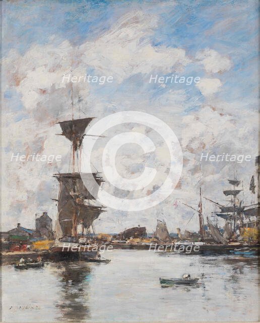 Deauville. Le Bassin, 1884. Creator: Boudin, Eugène-Louis (1824-1898).