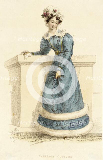 Fashion Plate (Carriage Costume), 1826. Creator: Rudolph Ackermann.