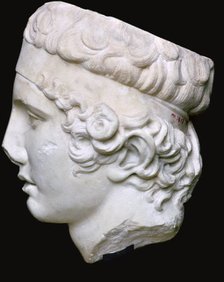 Head of the Diadumenos, 5th century BC. Artist: Unknown