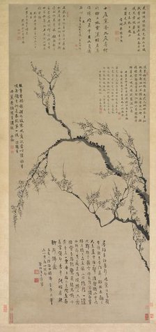 Plum Blossoms, 1747. Creator: Wang Shishen (Chinese, 1686-1759).