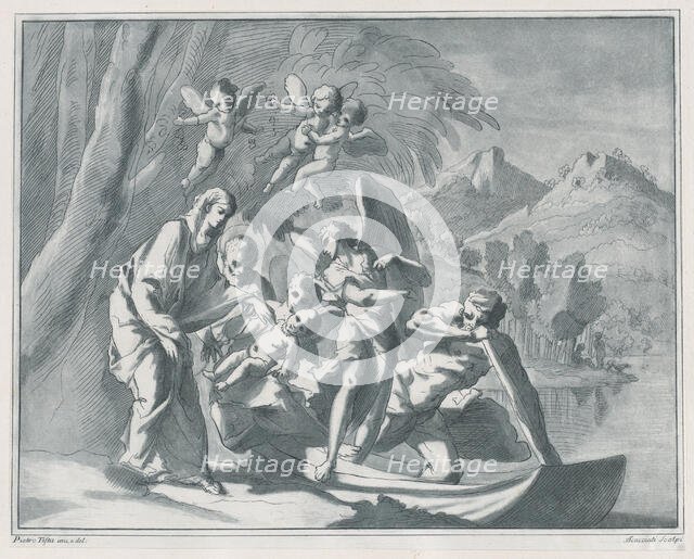 The rest on the Flight into Egypt, 1740-71. Creator: Andrea Scacciati.