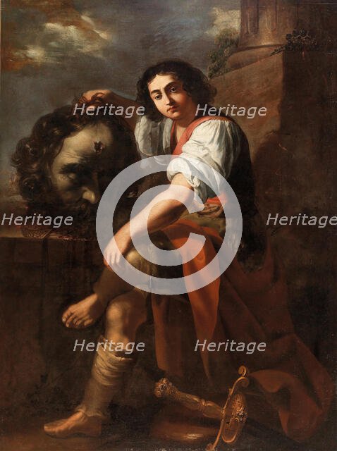 David with the Head of Goliath, First Half of 17th cen. Creator: Gentileschi, Artemisia (1598-1653).