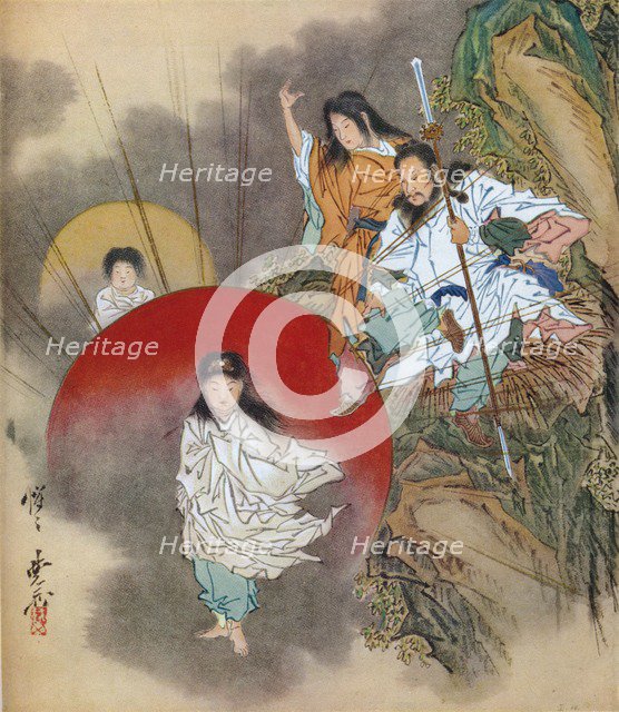 Installation of the Sun Goddess, (c1870), 1925. Artist: Unknown