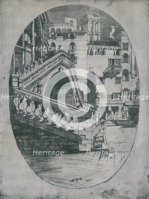 'The Rialto', c1900, (1925). Creator: David Young Cameron.