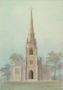 Church of the Holy Apostles, New York City, 1845. Creator: Alexander Jackson Davis.