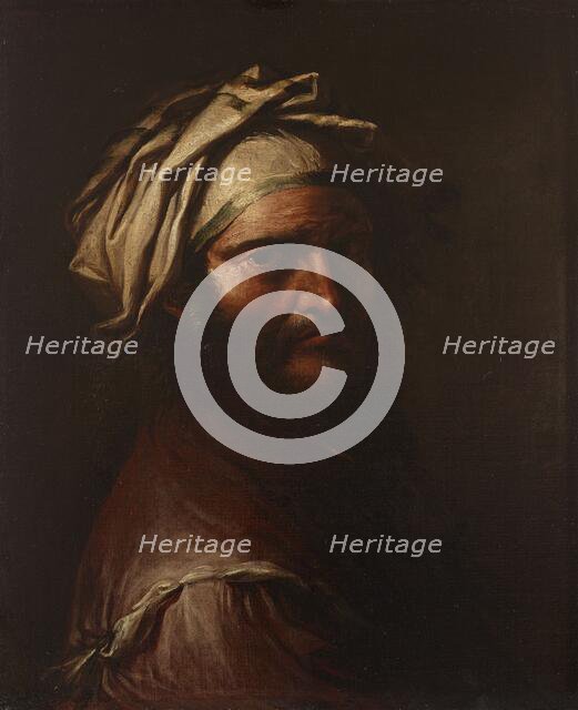 Head of a Man with a Turban, 1649-1655. Creator: Salvator Rosa.