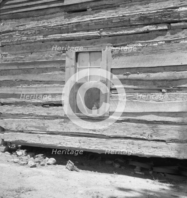 Log house of rural non-farm family, Orange County, North Carolina, 1939. Creator: Dorothea Lange.