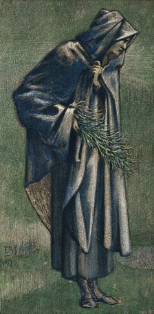 'Study for St. Joseph in Picture, The Star of Bethlehem', 1887. Creator: Sir Edward Coley Burne-Jones.