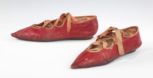 Shoes, probably British, 1795-1805. Creator: Unknown.