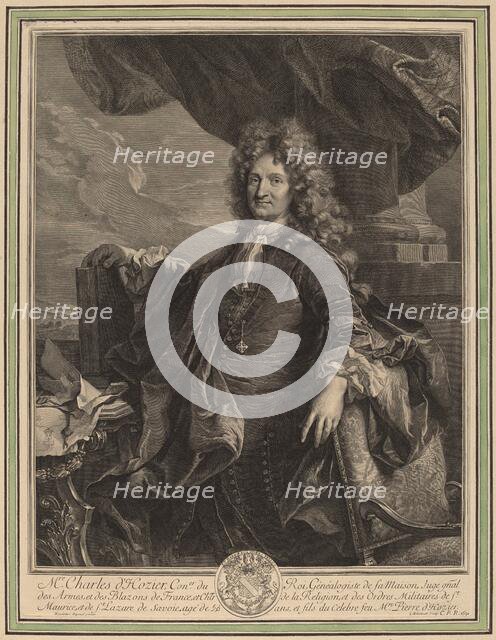 Charles-Rene d'Hozier, 1691. Creator: Gerard Edelinck.