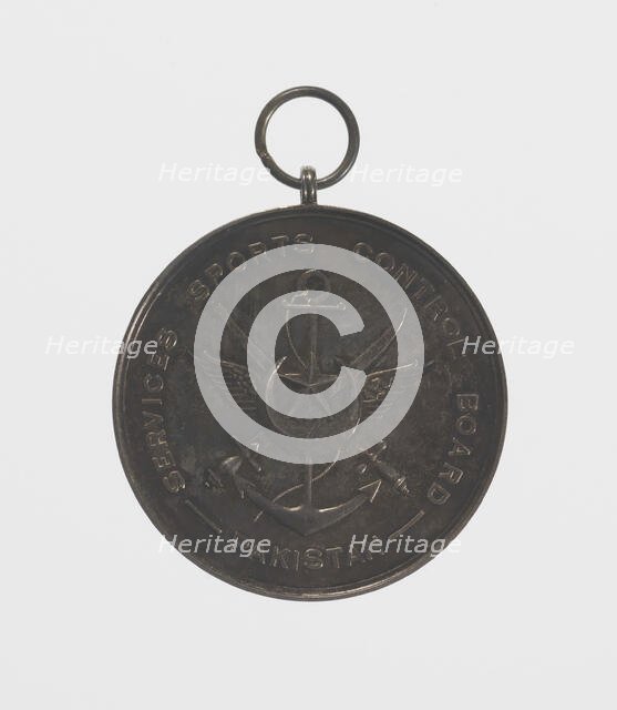 Medal given to Althea Gibson by the Armed Forces of Pakistan, 1956. Creator: Unknown.