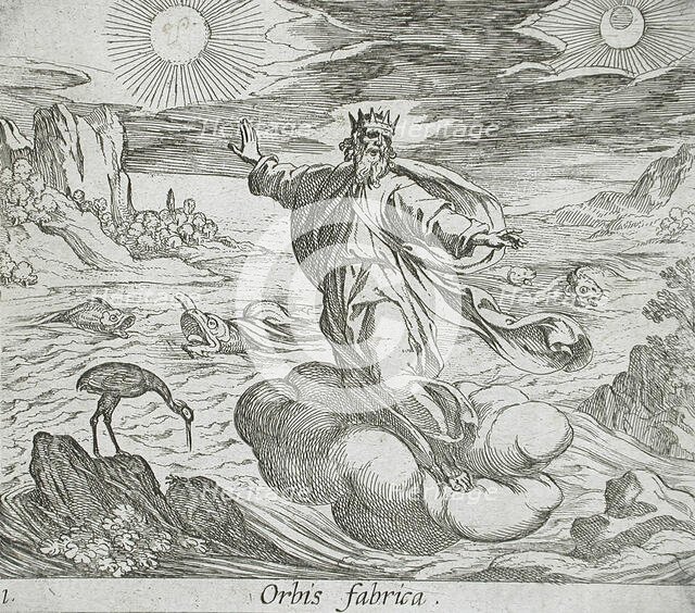 The Creation of the World, published 1606. Creators: Antonio Tempesta, Wilhelm Janson.