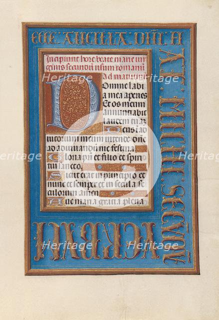 Hours of Queen Isabella the Catholic, Queen of Spain: Fol, 98r, c. 1500. Creator: Master of the First Prayerbook of Maximillian (Flemish, c. 1444-1519); Associates, and.