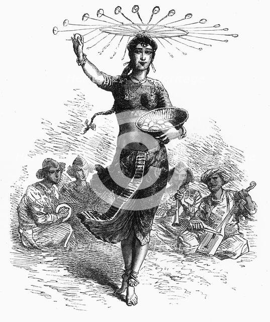 'Indian Dancing Girl: The Egg Dance', c1891. Creator: James Grant.