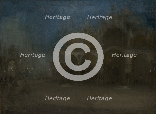 'Nocturne, blue and gold - St Mark's, Venice', 1879-1903. Artist: James Abbott McNeill Whistler.