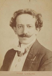 Portrait of pianist and composer Georg Liebling (1865-1946), c. 1900. Creator: Anonymous.