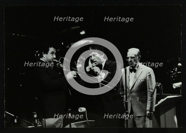 The Herb Miller Orchestra in concert at the Forum Theatre, Hatfield, Hertfordshire, 1985.  Artist: Denis Williams