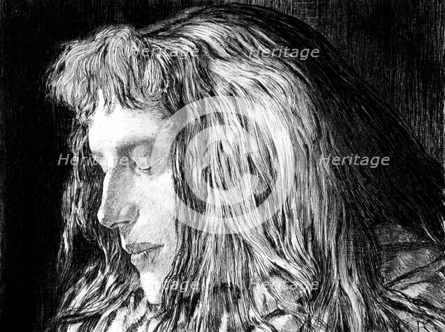 Head of a girl, c1896. Creator: Ernst Klotz.